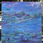 LANDSCAPE, LILLIES, LILLIES IN BLOOM, LINDA WOOLVEN, OIL PAINTING